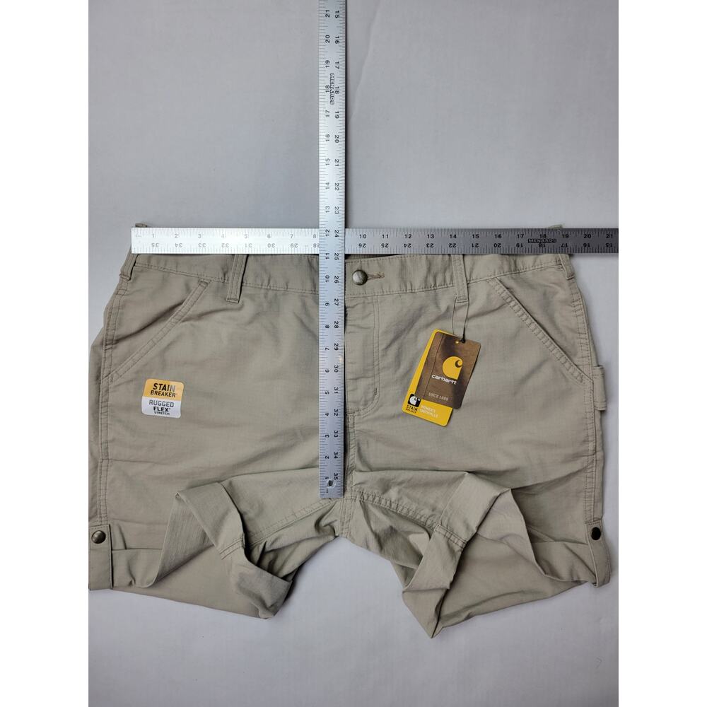 Carhartt smithville original fit light brown shorts size 18 - Picture 10 of 11